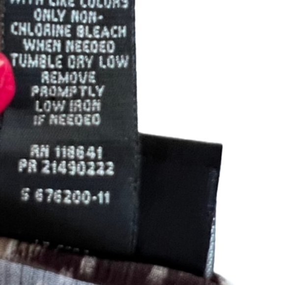 Lane Bryant Womens Black Brown White Sheer Sleeveless Blouse‎ Size 16 Ruffled - Picture 6 of 12